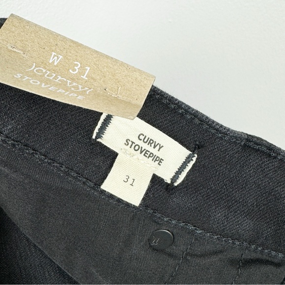 Madewell Curvy Stovepipe Jeans Black Size 31 NWT - Picture 9 of 10